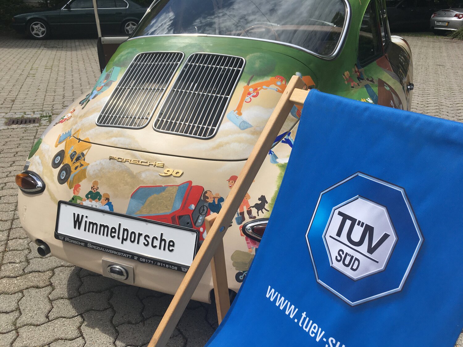 Wimmelporsche in der Prüfstelle